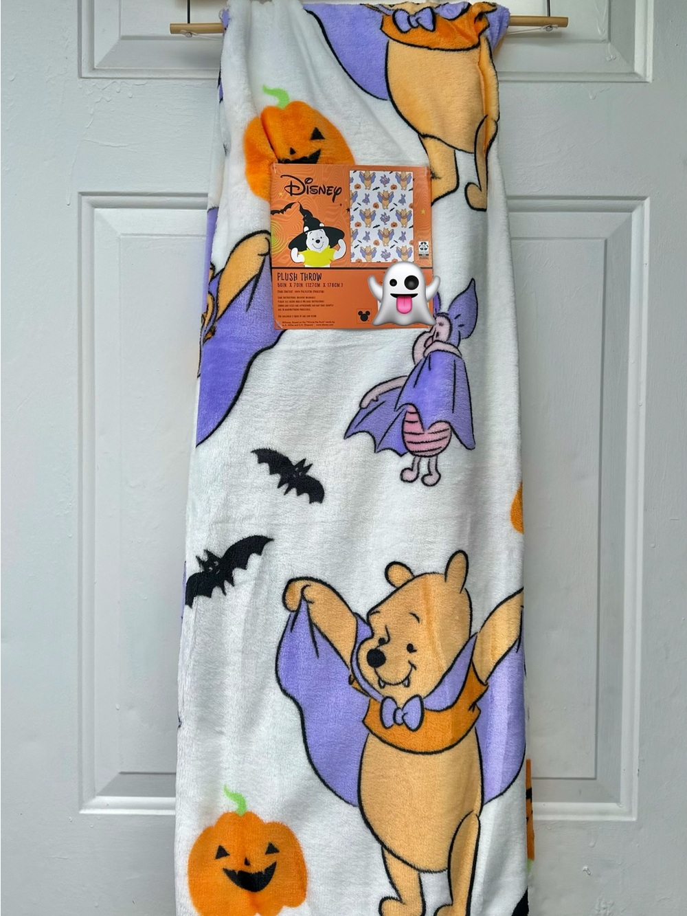 Winnie the Pooh Halloween throw